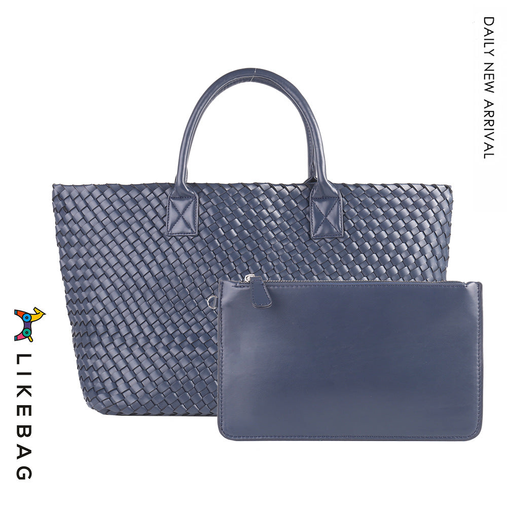 Women's Handmade Woven Simple Large Capacity Combination Shoulder Bags