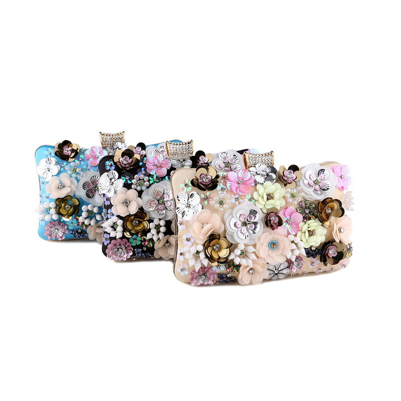 Dinner Lady's Flower Banquet Clutch Dress Evening Bags