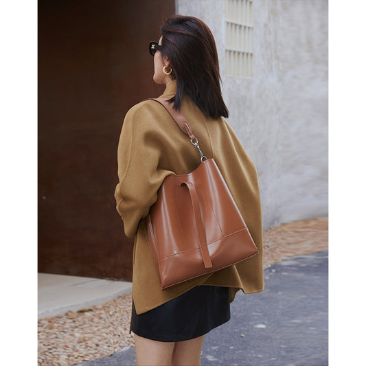 Women's Genuine Leather High-grade Commute Large Capacity Shoulder Bags