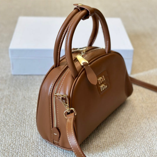 Home Niche Bowling Saddle Half Month Portable Box Crossbody Bags