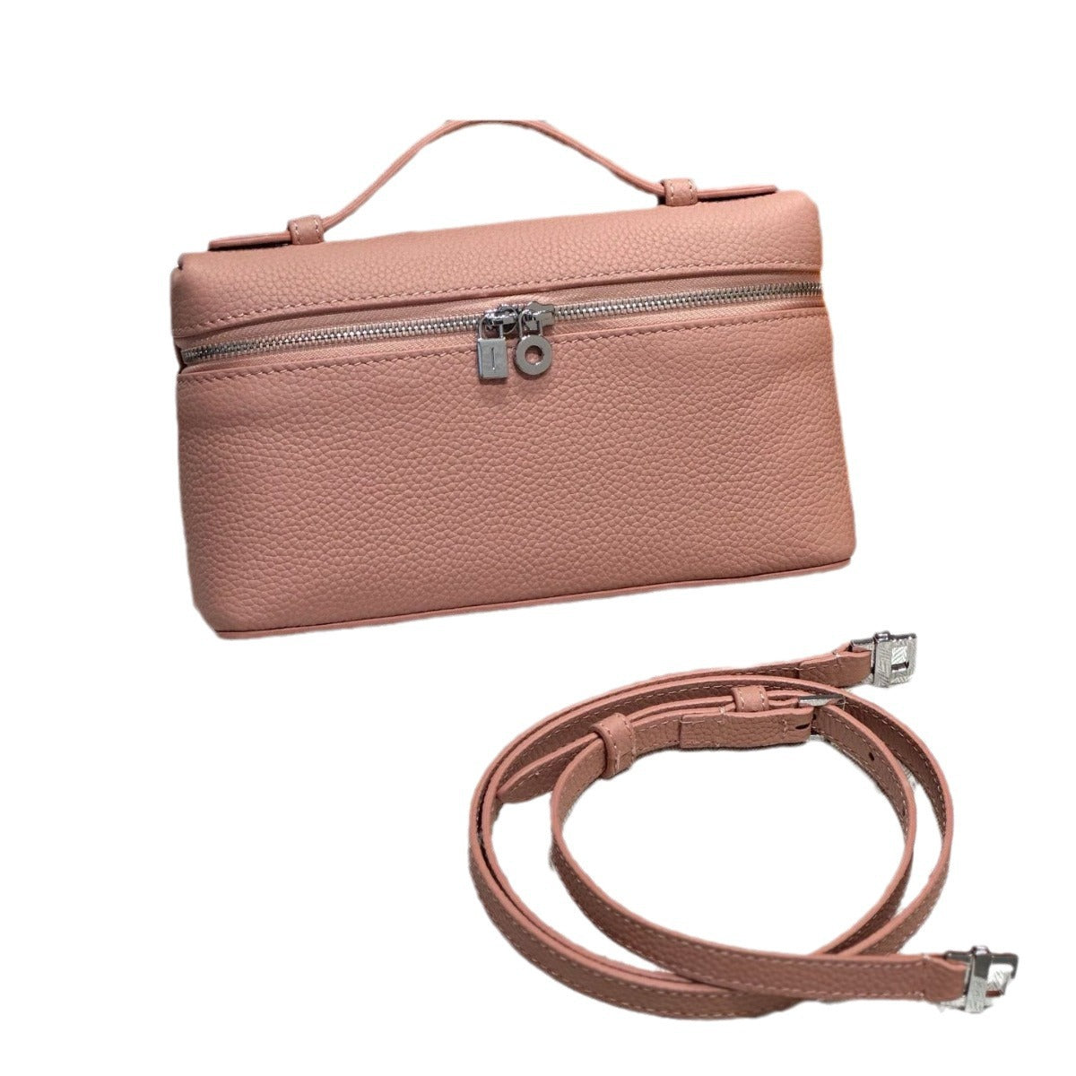 Women's Genuine Leather First Layer Cowhide Lychee Crossbody Bags