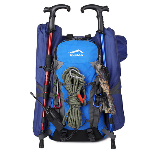 Men's Professional Hiking Nylon Large Capacity Waterproof Mountaineering Backpacks