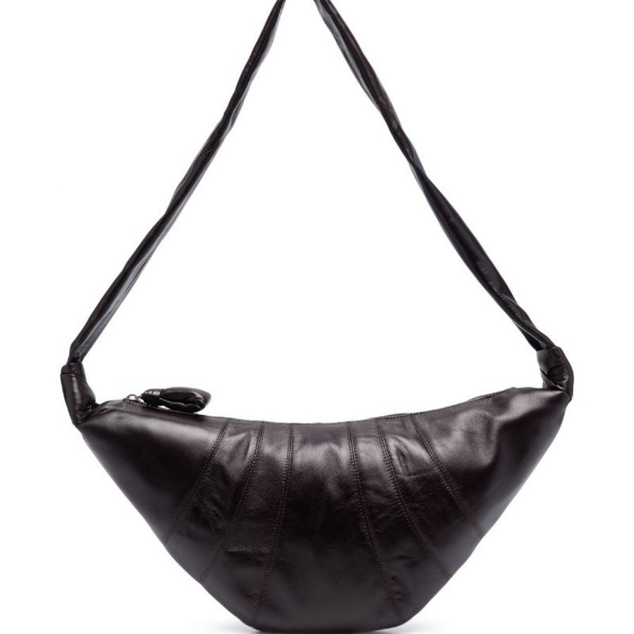 Correct Version Of Sheepskin Upgrade Leather Croissant Can Crossbody Bags