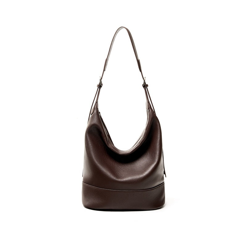 Women's Light Luxury High-grade First Layer Cowhide Shoulder Bags