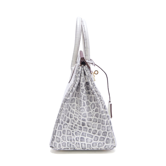 Women's Genuine Leather Crocodile Pattern Fashion Big Handbags