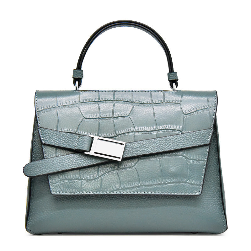 Women's Crocodile Pattern Portable Fashion Elegant Graceful Shoulder Bags