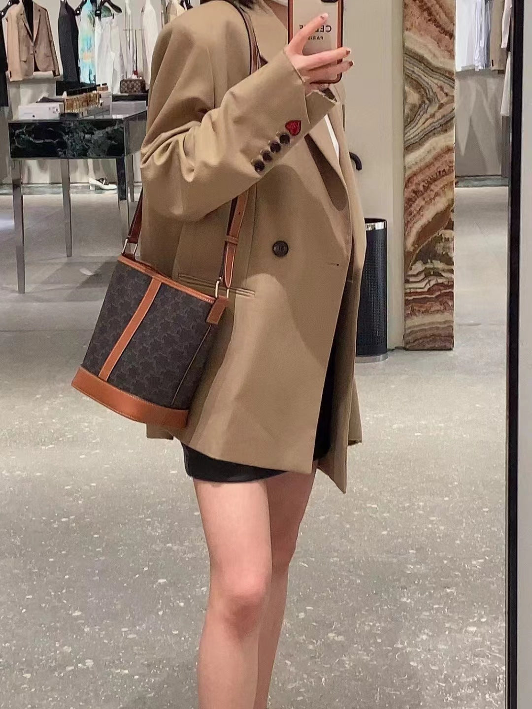 Women's Arc Cowhide Spring Fashion Advanced Texture Handbags