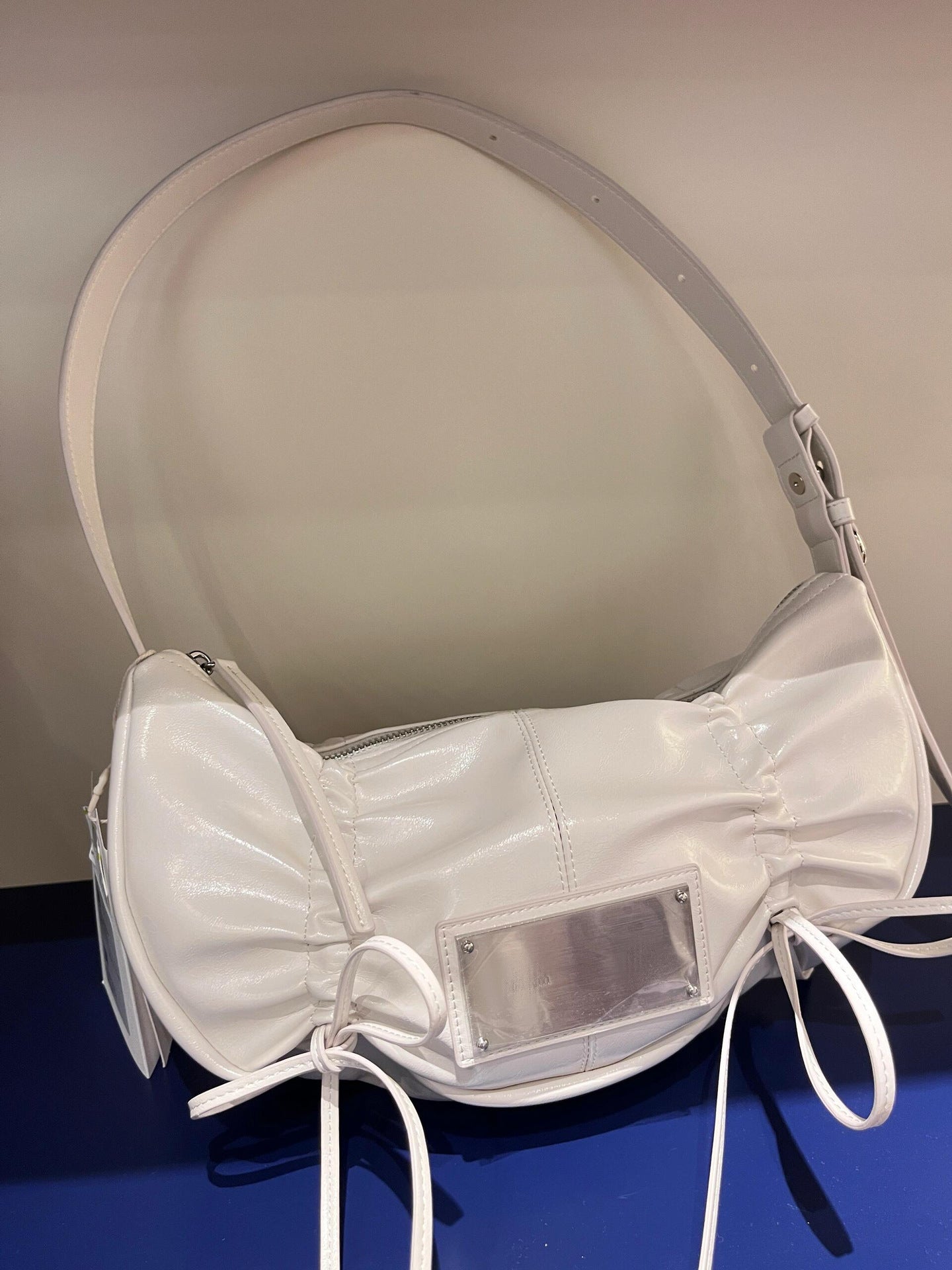 Casual Design Bow Drawstring Underarm Dumpling Shoulder Bags