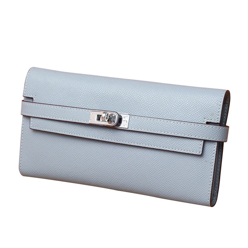 Women's Fashion Classic Palm Print Cowhide Clutch Ladies Wallets
