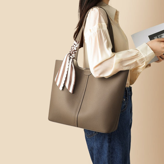Women's Summer High-grade Genuine Leather Large Capacity Bags