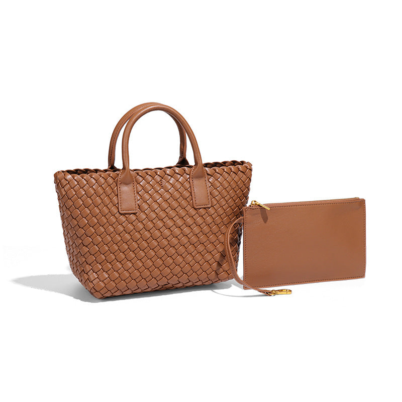 Women's Woven Vegetable Basket Portable Trendy Wild Niche Shoulder Bags