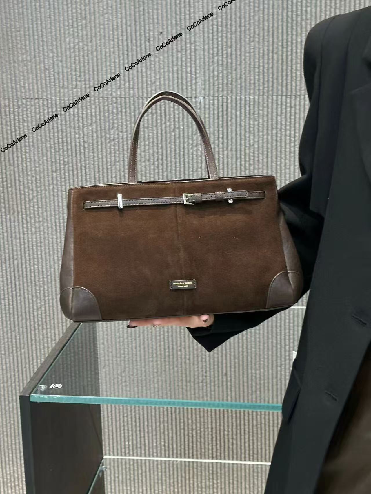 Fashion Women's Color Portable Matte Leather Tote Bags