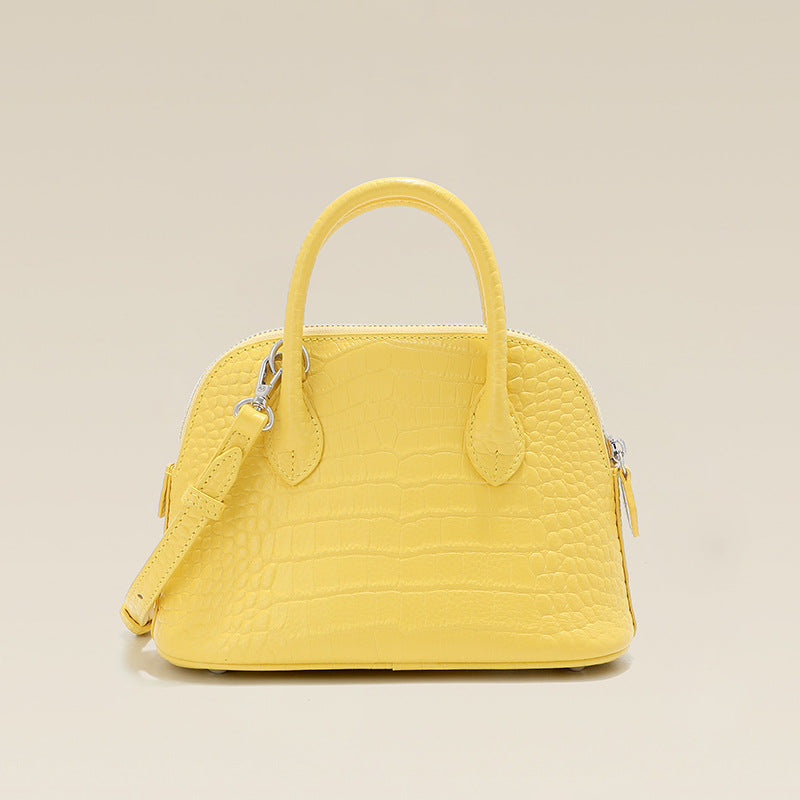 Women's First Layer Cowhide High-grade Crocodile Pattern Shoulder Bags