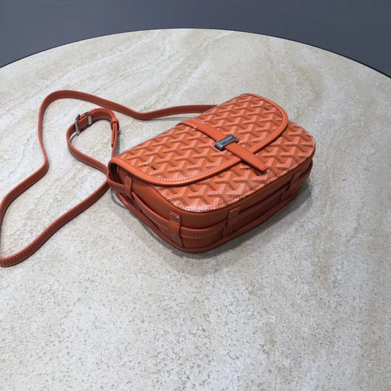 Slouchy Single Saddle Dog Teeth Monogram Shoulder Bags