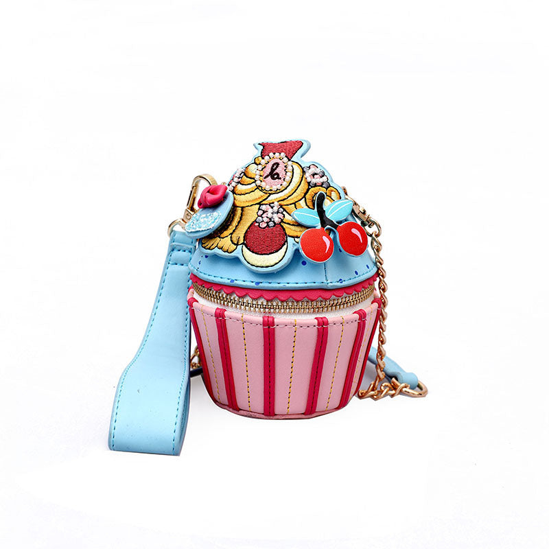 Women's Cute Ice Cream Trendy Striped Korean Shoulder Bags
