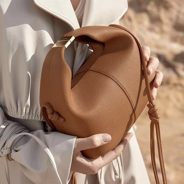 Women's French Lunch Genuine Leather High Sense Handbags