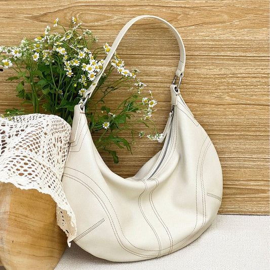Women's Spring Designer High-grade First Layer Cowhide Shoulder Bags