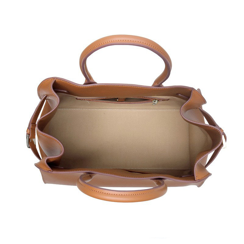 Women's Retro Large Capacity Totes Genuine Leather Handbags