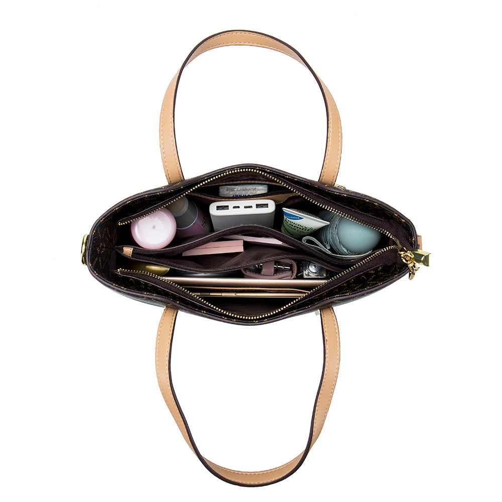 Women's Fashionable Retro Large Capacity Commuter Printed Bags