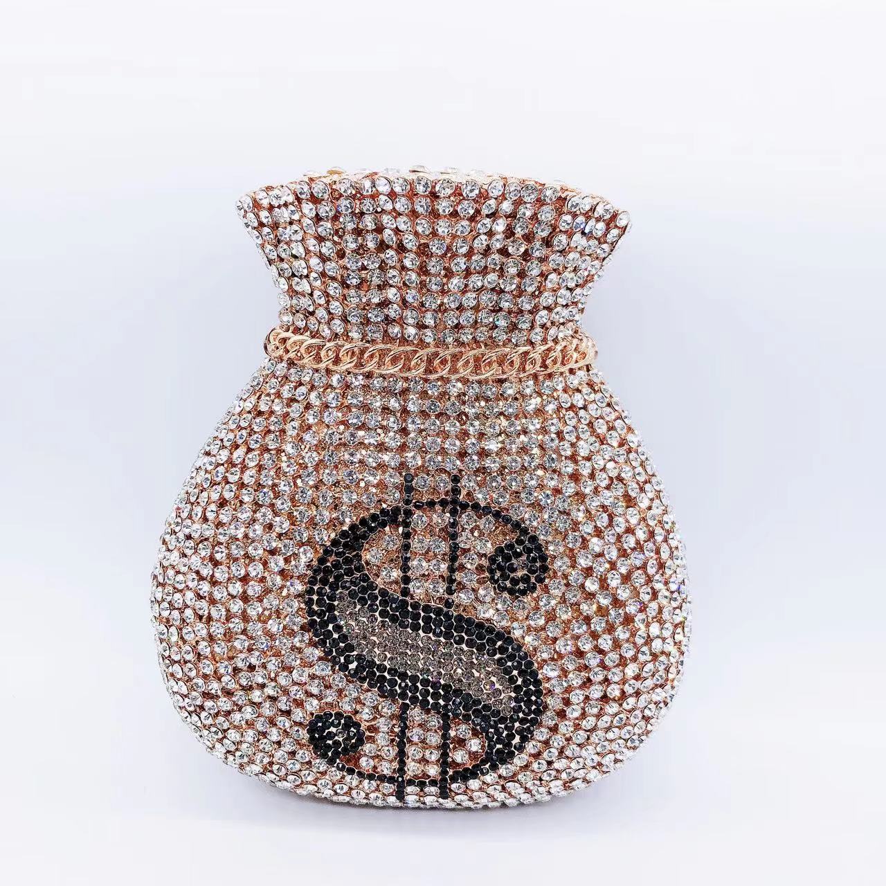 Women's Wei Mermaid Order Diamond Hollow Rhinestone Evening Bags