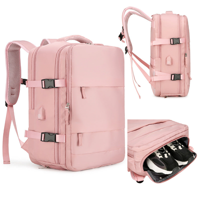 Women's & Men's & Upgraded Good-looking Computer Independent Shoe Backpacks