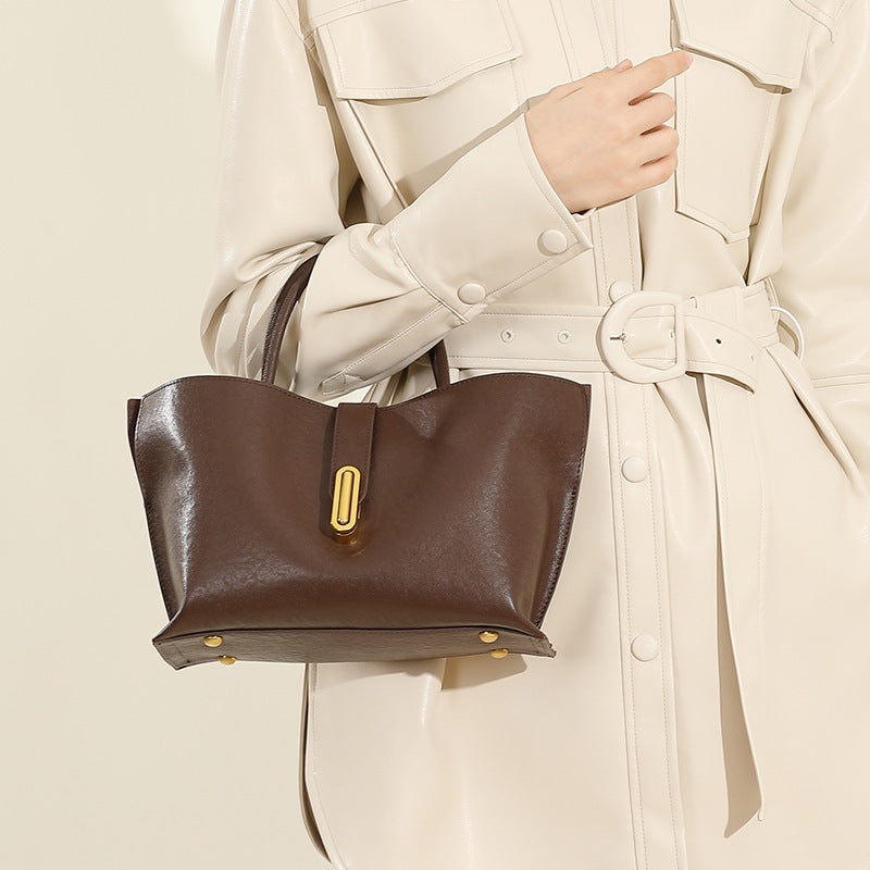 Women's First Layer Vegetable Tanning Leather Minority Bags