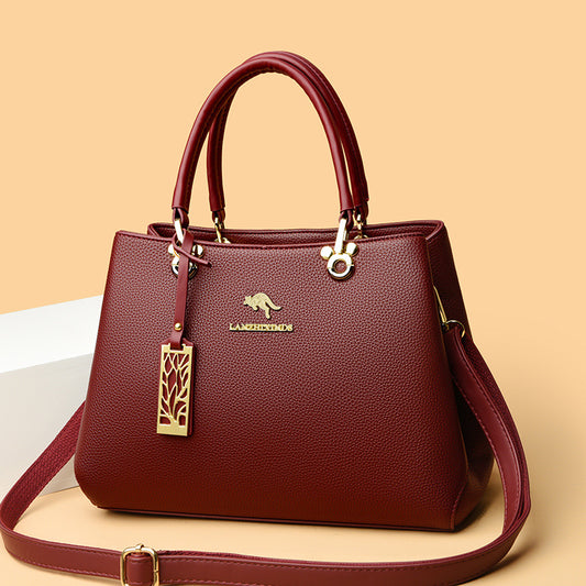 Women's Elegant Mother Grandma Soft Leather Large Bags