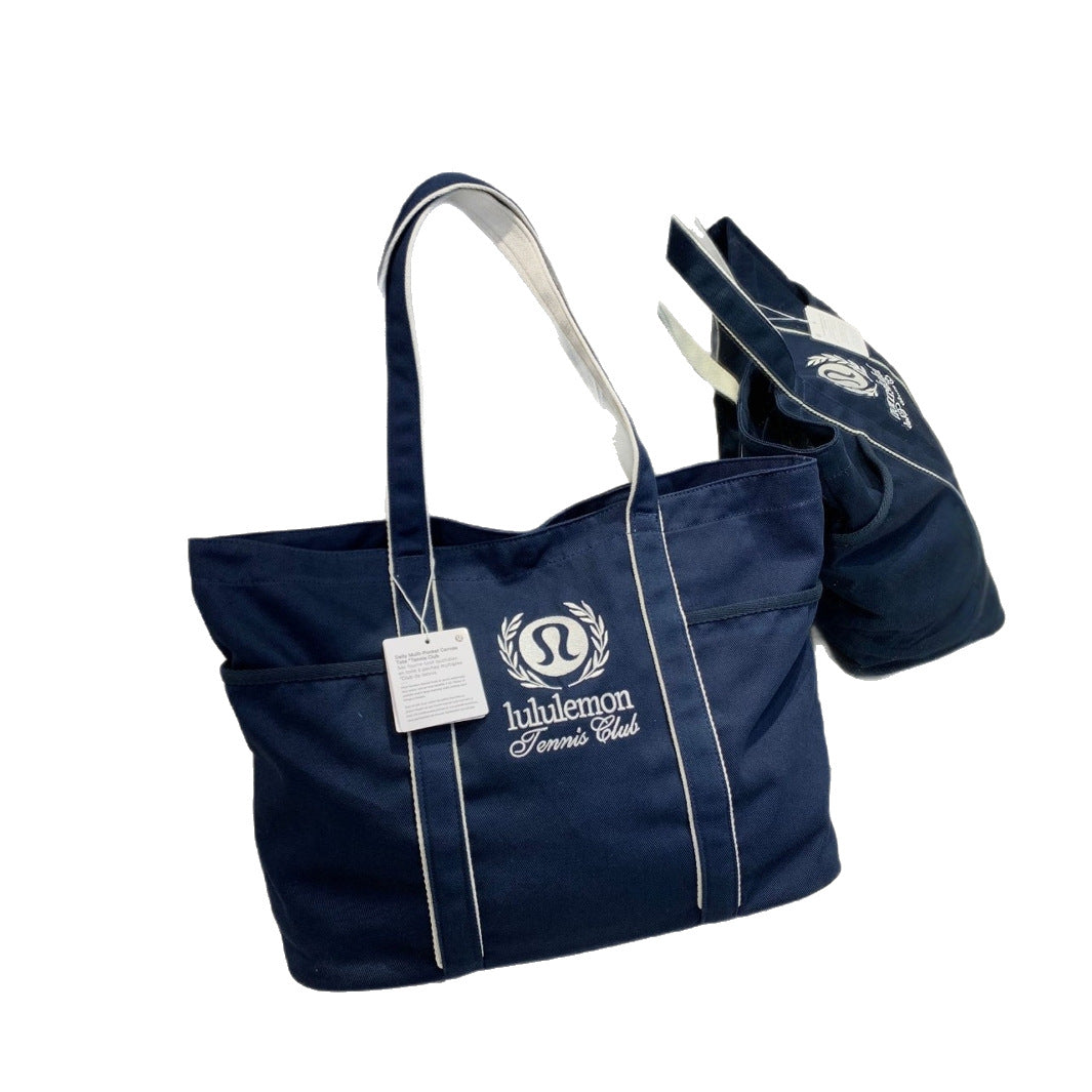 Stylish Large Capacity Tennis Canvas Tide Bags
