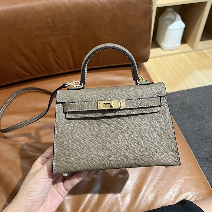 Women's Second Generation Palm Print Kelly Leather Fashion Pouches Mini Shoulder Bags