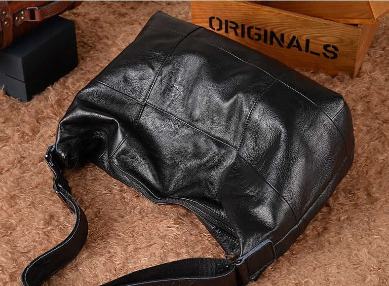 Women's Large First Layer Cowhide Soft Leather Crossbody Bags