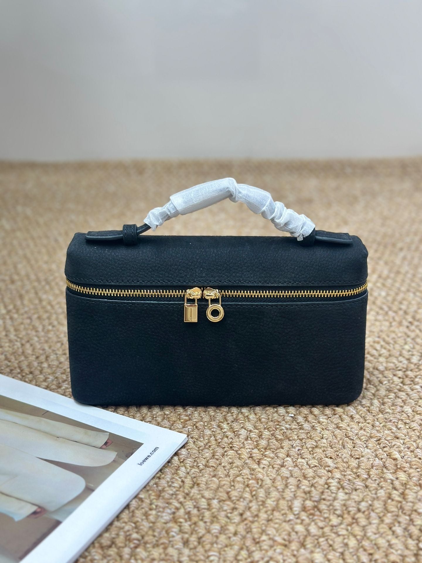 Women's Quality Lunch Box Matte Suede Genuine Crossbody Bags