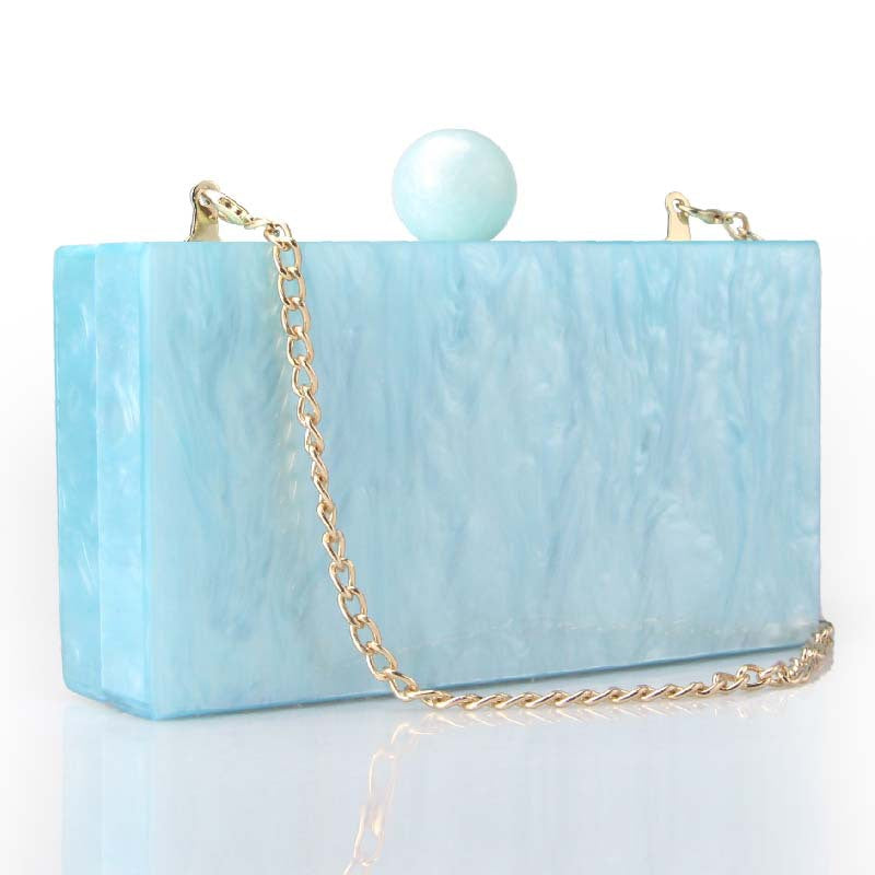 Women's Marble Acrylic Fashion Clutch Dinner Wedding Bags