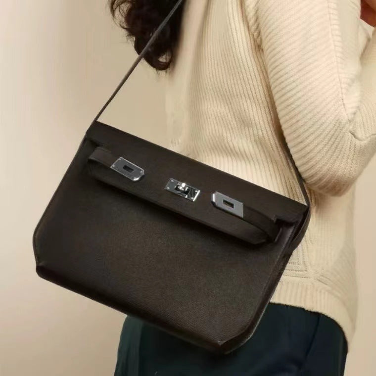 Innovative Stylish First Layer Cowhide Unisex Crossbody Bags
