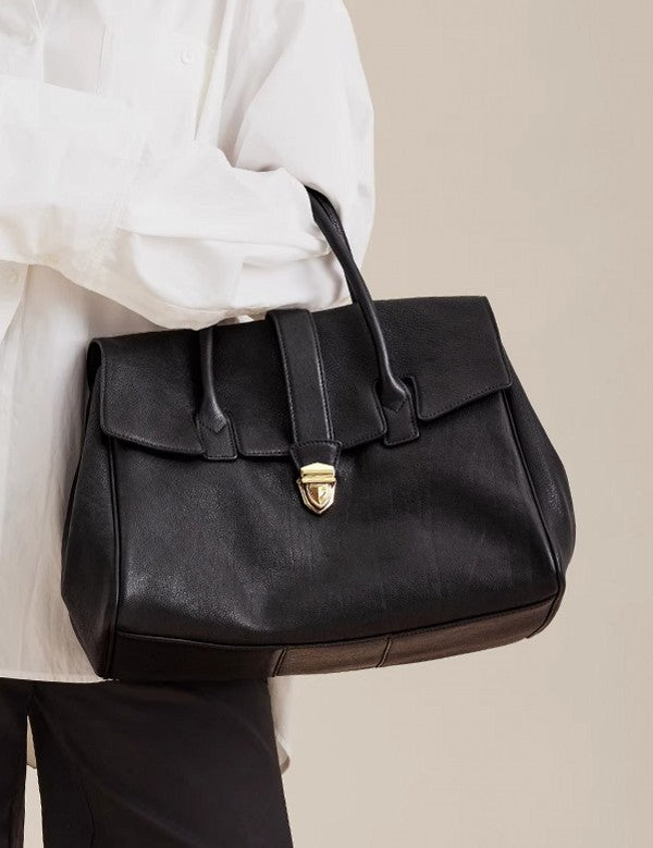 Women's Leather Retro Large Capacity Commuter First Layer Shoulder Bags