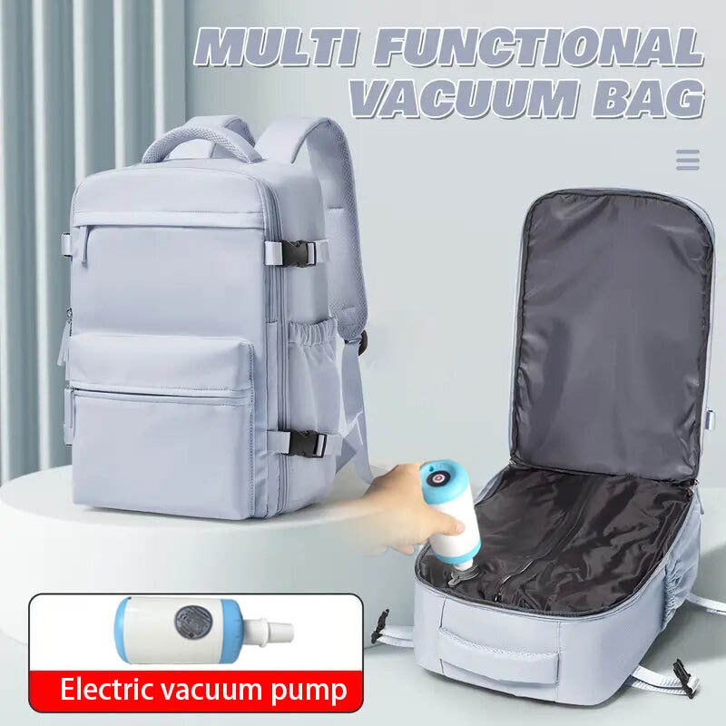 Women's & Men's & Vacuum Compression Simple Business Multifunction Backpacks