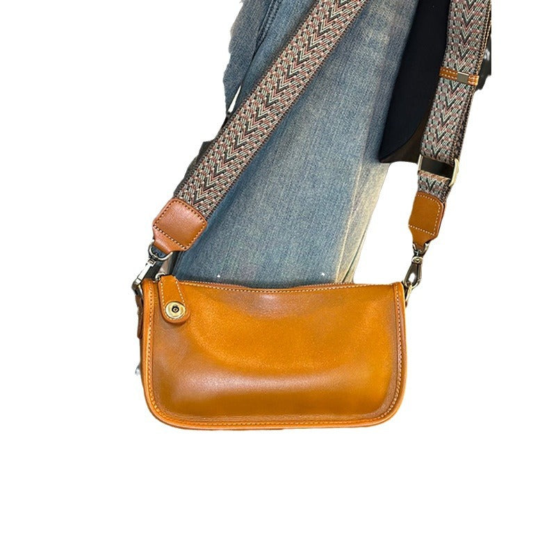 Women's Genuine Leather Dumpling Commuter Retro Underarm Shoulder Bags