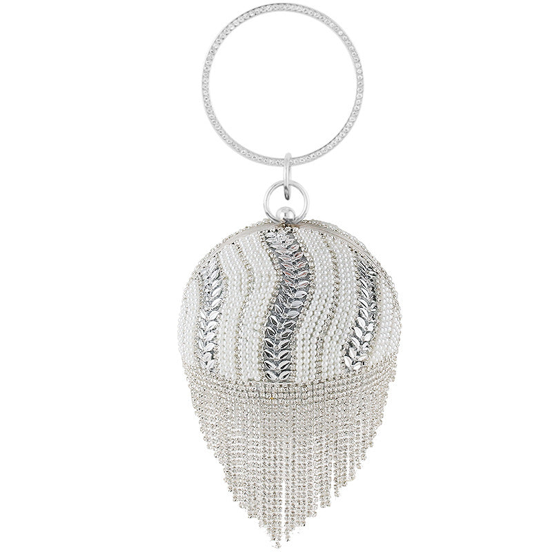 Women's Round Spherical Portable Dinner Fashion Banquet Evening Bags