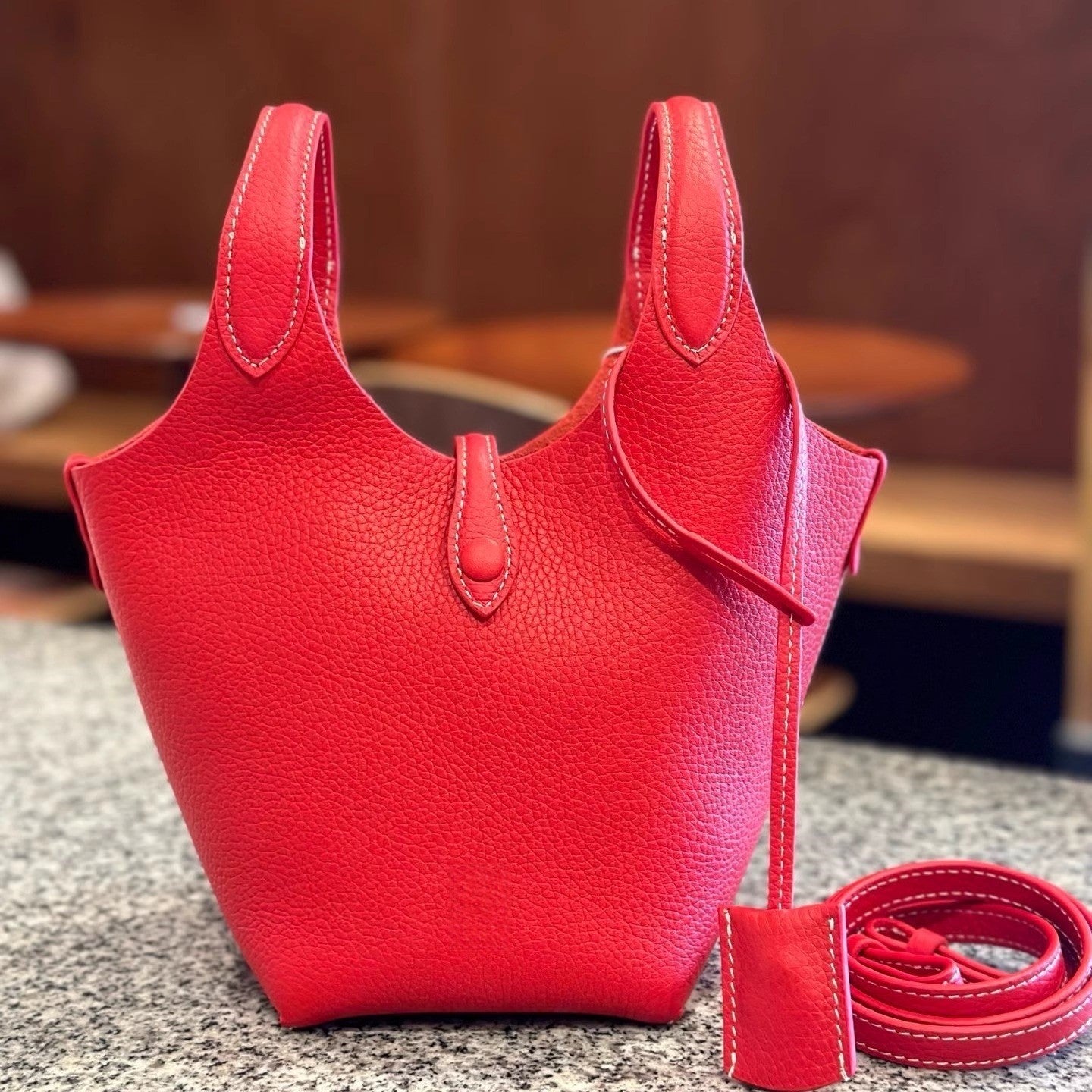 Niche Old Money Style Vegetable Basket Bucket Bags