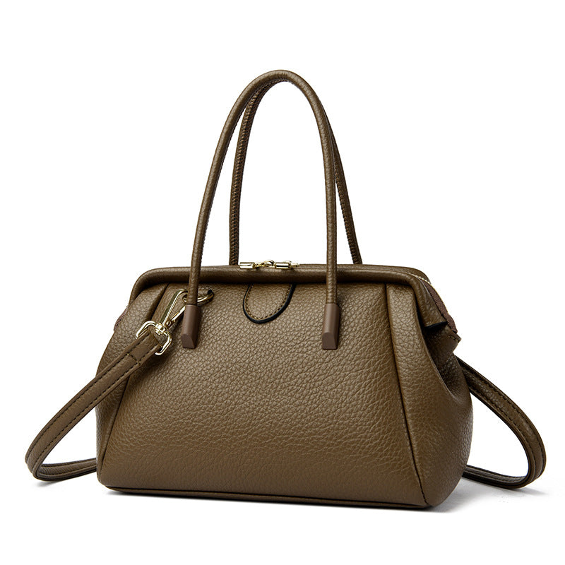 Women's Fashionable Simple Soft Leather Large Capacity Handbags