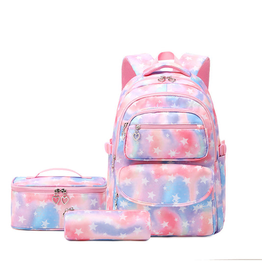 Versatile Schoolgirl Printing Waterproof Cute Lunch Backpacks