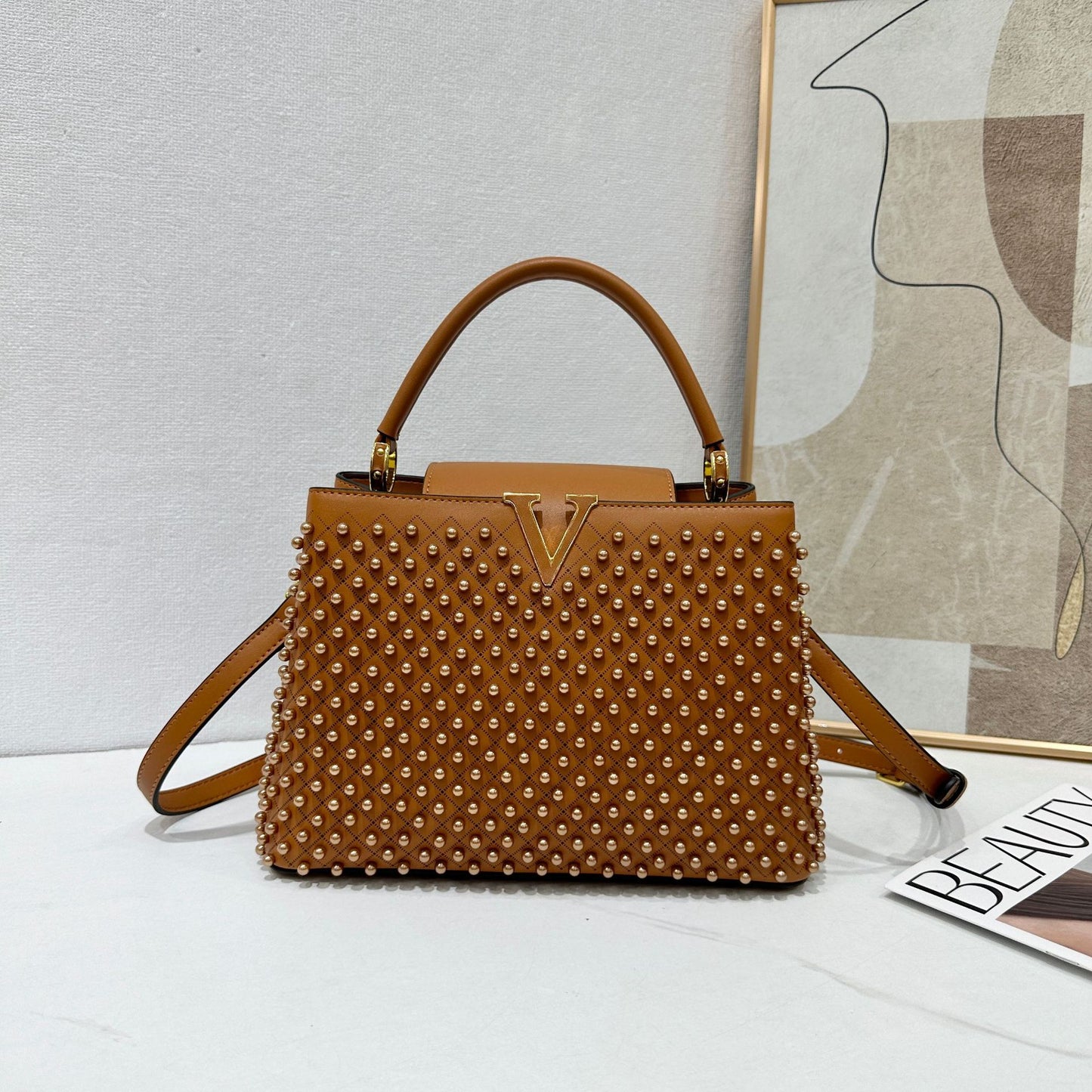 Charming Comfortable Lady Pearl Fashion Portable Bags