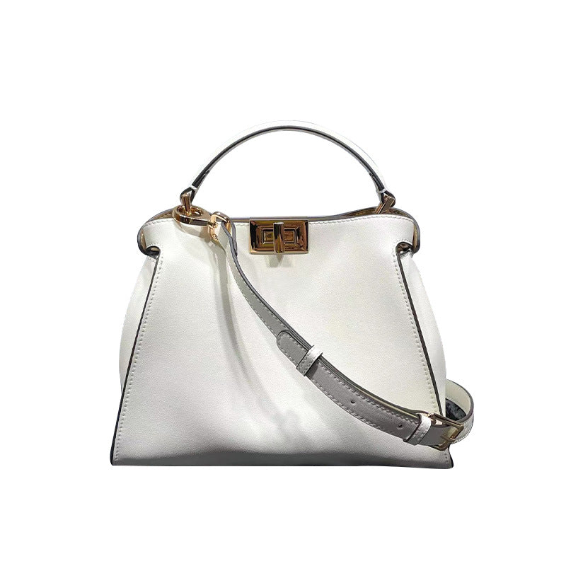 Women's Genuine Leather With Cat Design Catch Crossbody Bags