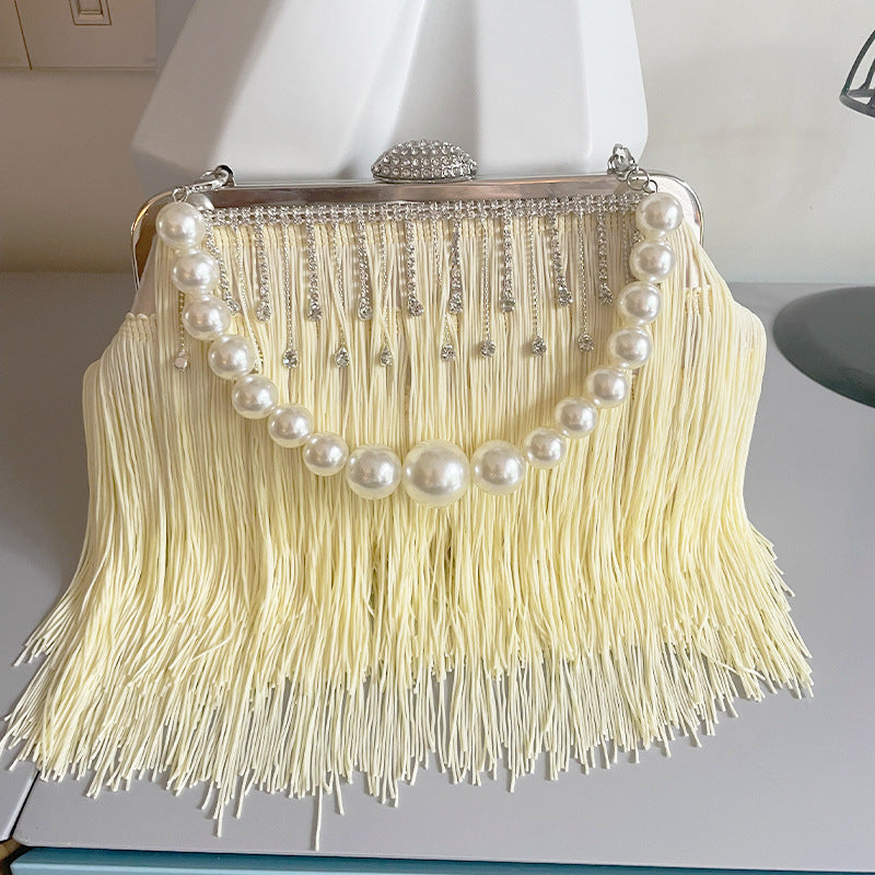 Banquet Hand Tassel Rhinestone Female Dinner Handbags