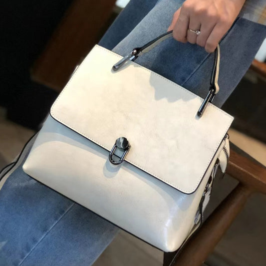 Women's Genuine Leather Portable Large Capacity Twist Crossbody Bags