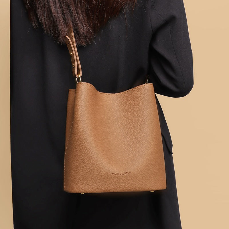 Women's Autumn Fashion Genuine Leather High Sense Large Bags