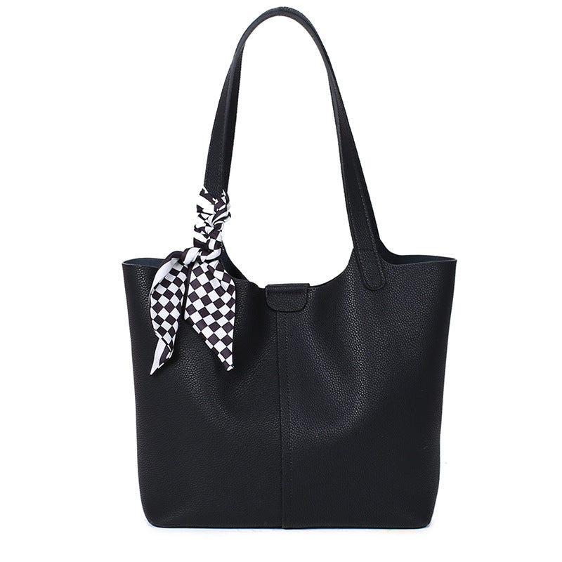 Women's Genuine Leather Cowhide Fashion Commuter Shoulder Bags