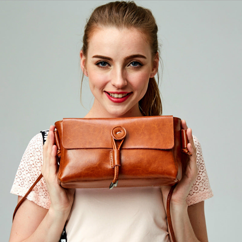 Women's Genuine Leather Affordable Luxury Style Shoulder Bags