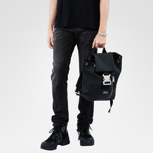 Men's High Street Fashion Black Military Style Backpacks