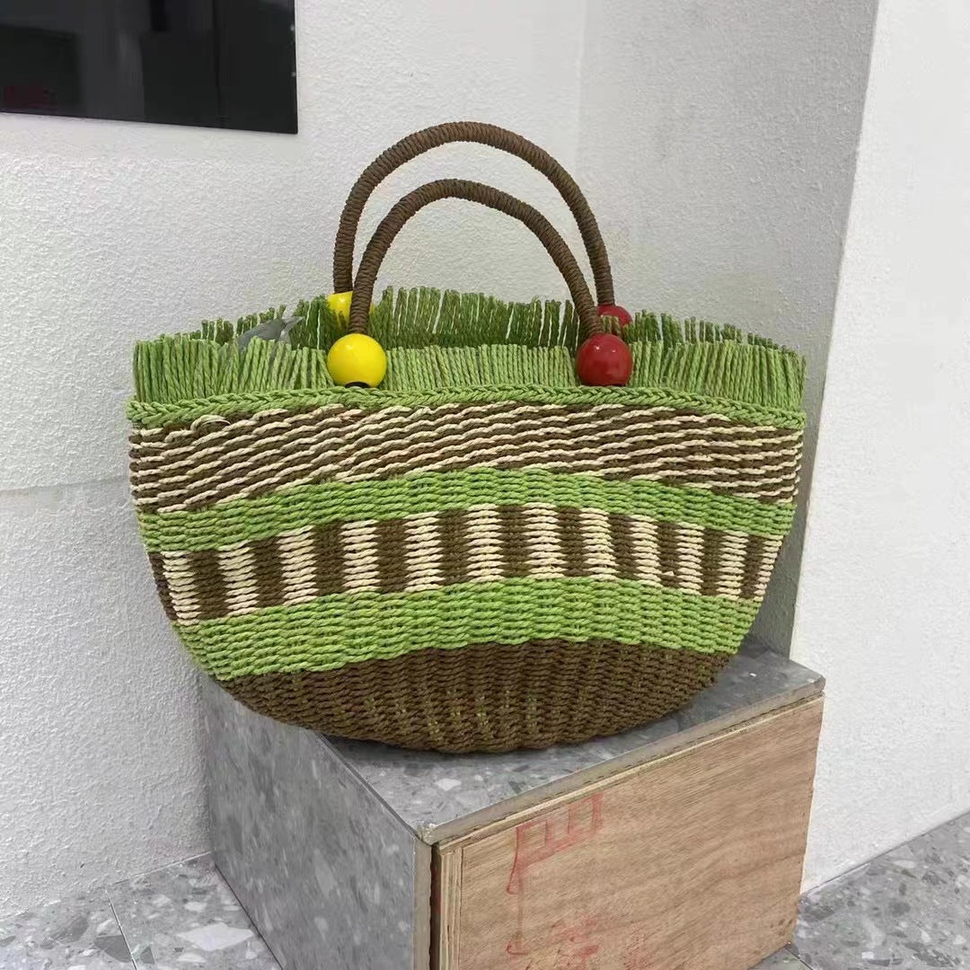 Women's Straw Woven Summer Little Fresh Beach Shoulder Bags