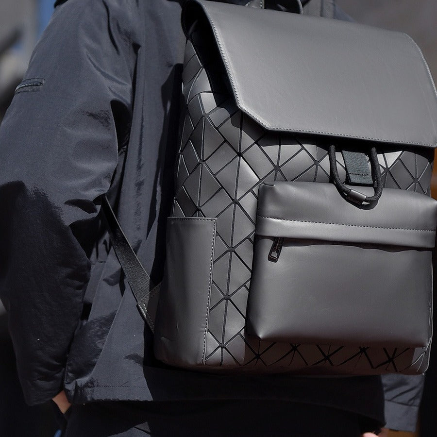 Multifunctional Fashion Rhombus Business Trip Storage Backpacks